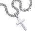 9th Anniversary Gift for Him 9th Wedding Anniversary Gift for Man, Engraved Cross Necklace