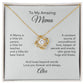 Mema Grandma Gifts for Mema Gift Personlised Gold Knot Necklace - MKT Custom Jewelry