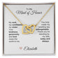 Maid of Honor Wedding Day Gifts Bridal Party Gifts Interlocking Hearts Necklace