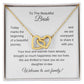 Daughter In Law Gift For Wedding, Interlocking Hearts Necklace, Wedding Gift Daughter-In-Law