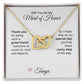 Will You Be My Maid of Honor Proposal Gift Interlocking Hearts Necklace