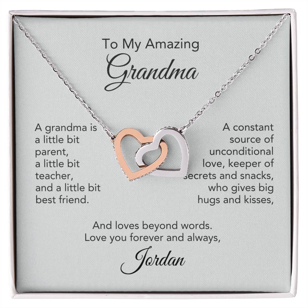 Grandma Gift Grandma Necklace Personalized Gift