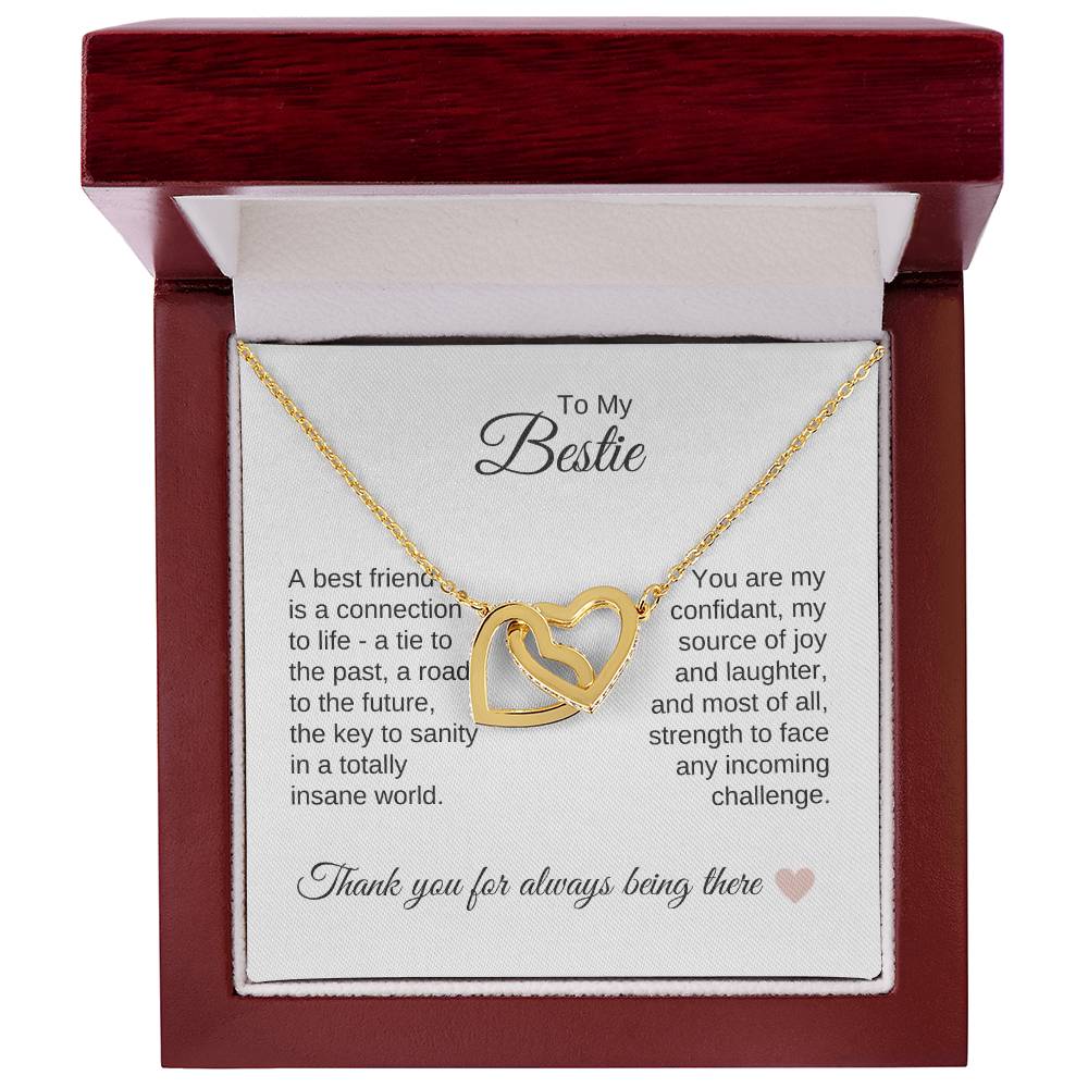 Best BFF Presents Friends are the Best Gifts Interlocking Hearts - MKT Custom Jewelry