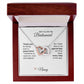 Will You Be My Bridesmaid Proposal Gift Gold Interlocking Hearts Necklace
