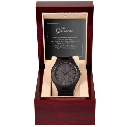 Groomsmen Thank You Gifts, Presents for Best Man and Groomsmen, Wooden Watch