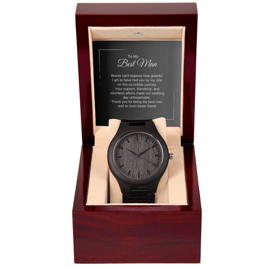 Best Man Gift, Best Man Present Ideas, Presents for Best Man and Groomsmen, Wooden Watch