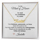Maid of Honor Wedding Day Gifts Bridal Party Gifts Custom Name Necklace