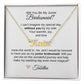 Junior Bridesmaid Proposal Gift, Custom Name Necklace, Jr Bridesmaid Gift