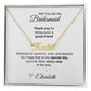 Will You Be My Bridesmaid Proposal Gift Custom Name Necklace