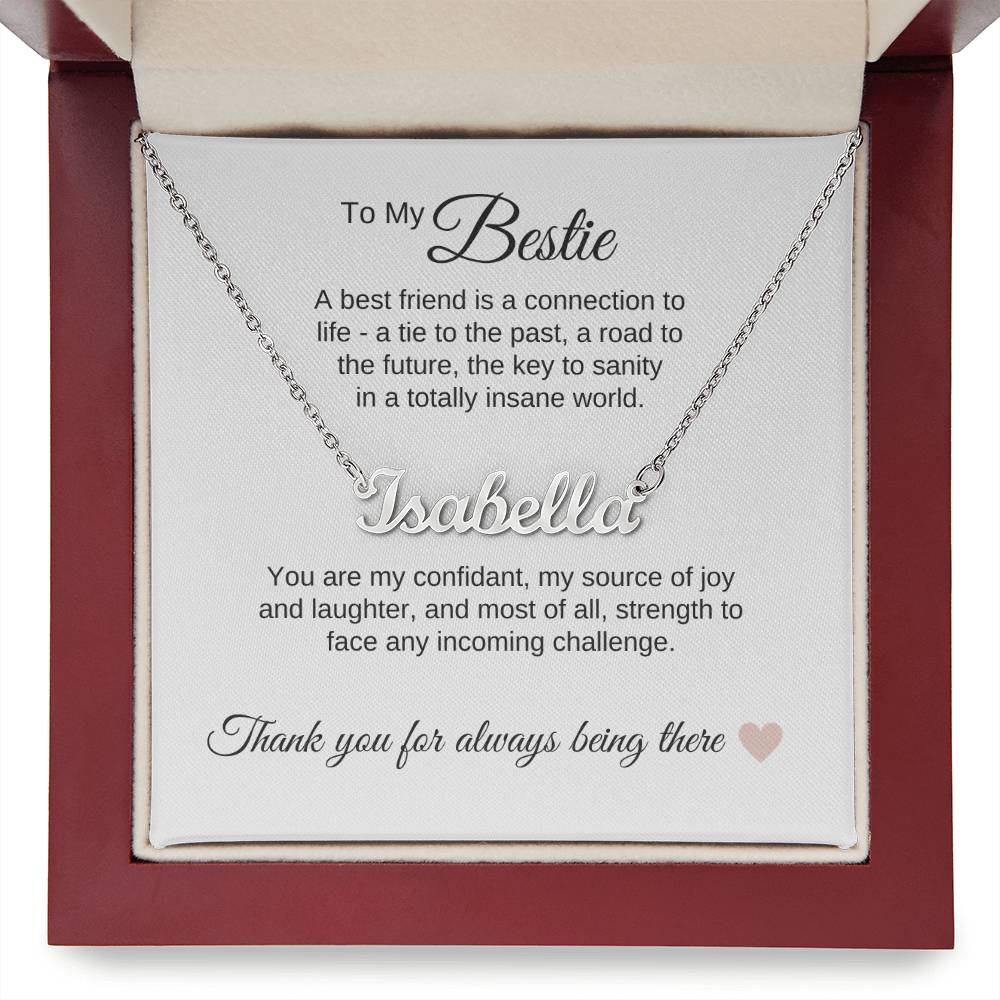 Best BFF Presents Friends are the Best Gifts Custom Name Necklace - MKT Custom Jewelry