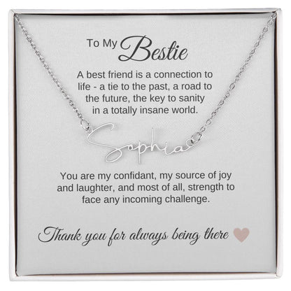 Best BFF Presents Friends are the Best Gifts Script Custom Name - MKT Custom Jewelry