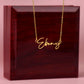 Will You Be My Bridesmaid Proposal Gift Script Name Necklace