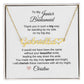 Junior Bridesmaid Gifts Wedding Bridal Party Gifts Custom Name Heart Necklace - MKT Custom Jewelry