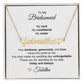 Bridesmaids Wedding Day Gifts Bridal Party Gifts Custom Name Heart Necklace