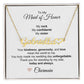 Maid of Honor Wedding Day Gifts Bridal Party Gifts Heart Name Necklace