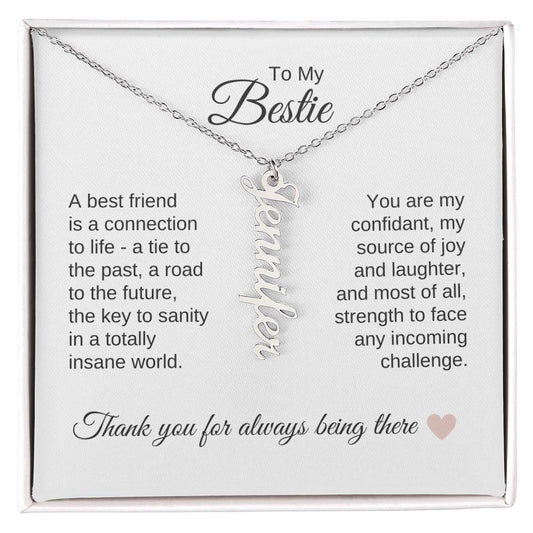 Best BFF Presents Friends are the Best Gifts Custom Name Dangle - MKT Custom Jewelry