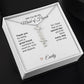 Will You Be My Maid of Honor Proposal Gift Vertical Name Necklace