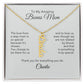 Bonus Mom Gifts for Step Mom Custom Name Dangle Necklace - MKT Custom Jewelry