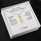 Will You Be My Maid of Honor Proposal Gift Vertical Name Necklace