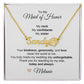 Maid of Honor Wedding Day Gifts Bridal Party Gifts Pawprint Name Necklace