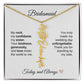 Bridesmaids Wedding Day Gifts Bridal Party Gifts Birth Flower Custom Name Necklace