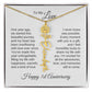 One Year Anniversary Gift for Her One Year Anniversary, Flower Name Necklace