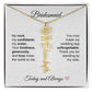 Bridesmaids Wedding Day Gifts Bridal Party Gifts Birth Flower Custom Name Necklace