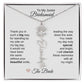 Junior Bridesmaid Gifts Wedding Bridal Party Gifts Birth Flower Custom Name - MKT Custom Jewelry
