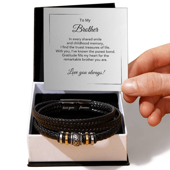 Bracelet man engraving leather mens online bracelet Gift