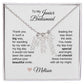 Junior Bridesmaid Gifts Wedding Bridal Party Gifts Vertical Names Necklace
