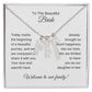 Daughter In Law Gift For Wedding, Custom Names Necklace, Wedding Gift Daughter-In-Law