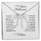 Junior Bridesmaid Gifts Wedding Bridal Party Gifts Vertical Names Necklace