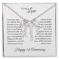 One Year Anniversary Gift for Her One Year Anniversary, Custom Names Necklace