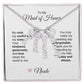 Maid of Honor Wedding Day Gifts Bridal Party Gifts Vertical Names Necklace