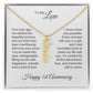 One Year Anniversary Gift for Her One Year Anniversary, Custom Names Necklace