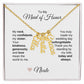 Maid of Honor Wedding Day Gifts Bridal Party Gifts Vertical Names Necklace