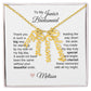 Junior Bridesmaid Gifts Wedding Bridal Party Gifts Vertical Names Necklace