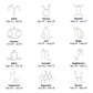 Bridesmaids Wedding Day Gifts Bridal Party Gifts Zodiac Necklace