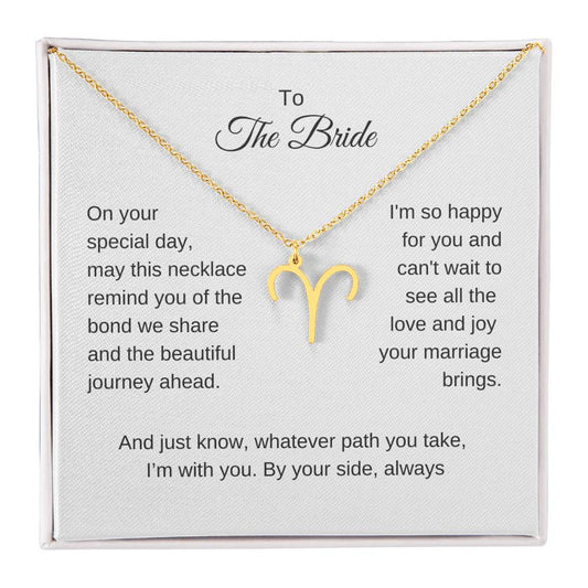 Gift for Best Friend Wedding, Zodiac Sign Necklace, Gift on Wedding for Friend