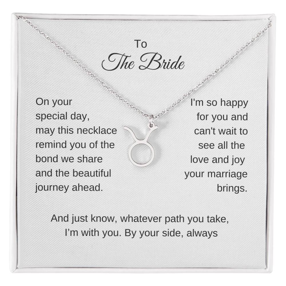 Gift for Best Friend Wedding, Zodiac Sign Necklace, Gift on Wedding for Friend