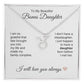 To My Beautiful Bonus Daughter Gift, Delicate Zodiac Necklace Gold or Stainless Steel, Gift for Step Daughter