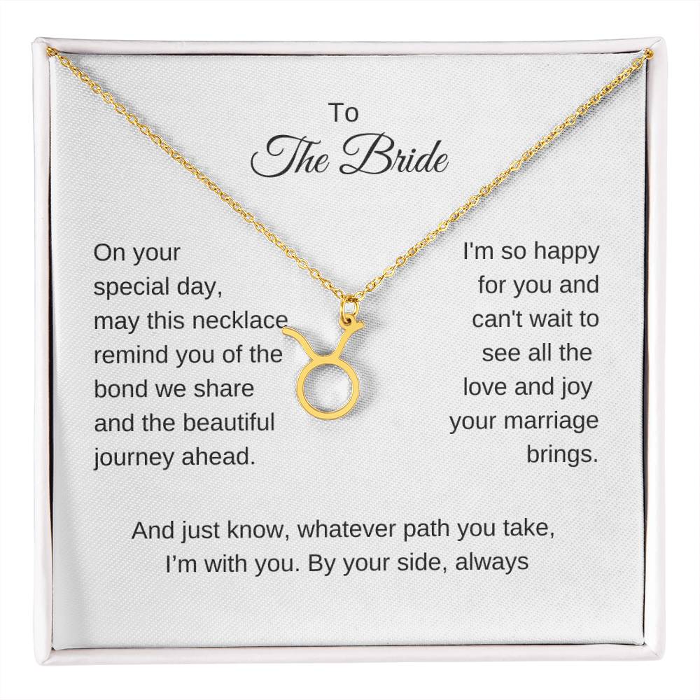 Gift for Best Friend Wedding, Zodiac Sign Necklace, Gift on Wedding for Friend