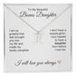 To My Beautiful Bonus Daughter Gift, Delicate Zodiac Necklace Gold or Stainless Steel, Gift for Step Daughter