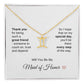 Will You Be My Maid of Honor Proposal Gift Zodiac Necklace