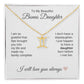 To My Beautiful Bonus Daughter Gift, Delicate Zodiac Necklace Gold or Stainless Steel, Gift for Step Daughter