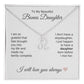 To My Beautiful Bonus Daughter Gift, Delicate Zodiac Necklace Gold or Stainless Steel, Gift for Step Daughter