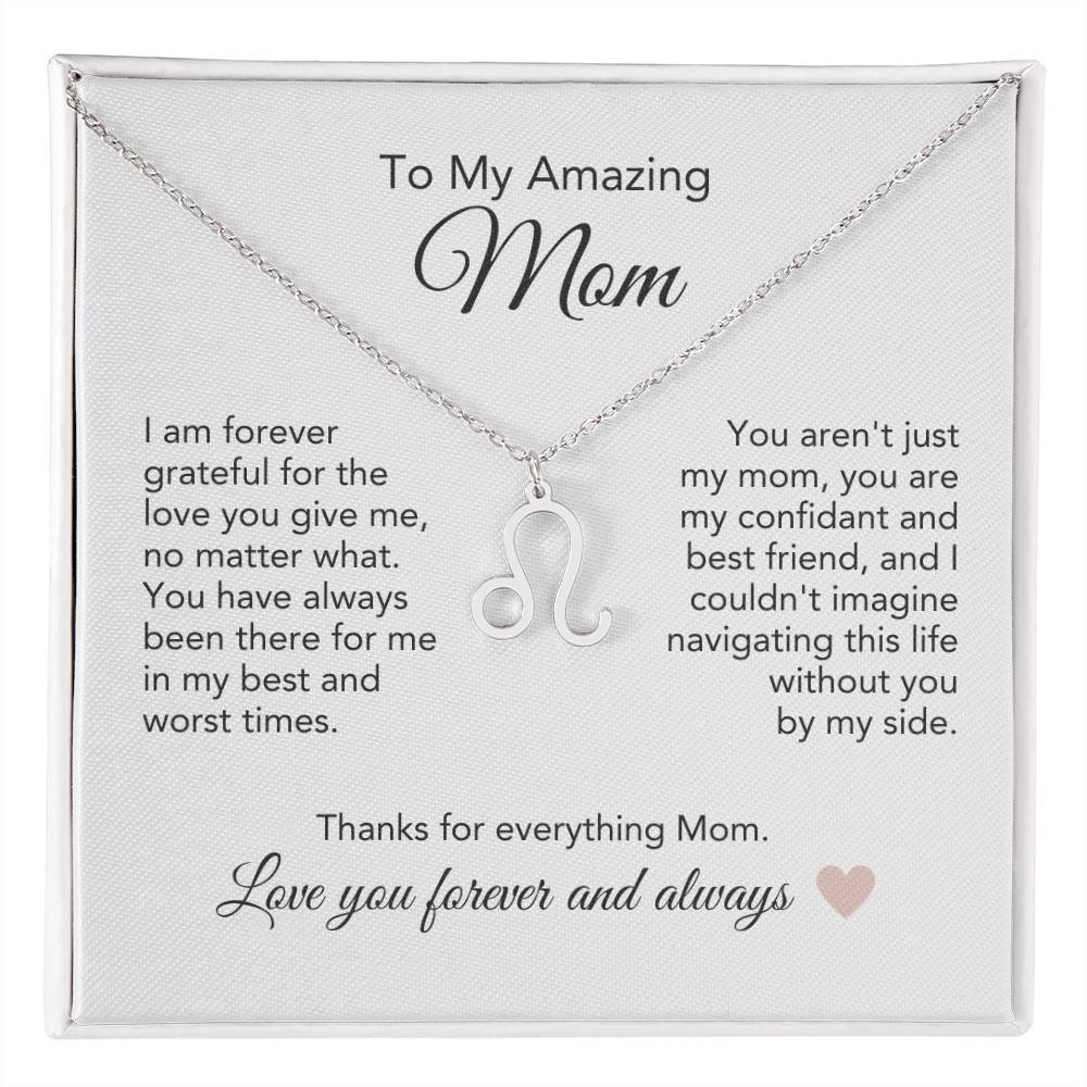 Mom Necklace for Mom Present Ideas for Mother Zodiac Necklace - MKT Custom Jewelry