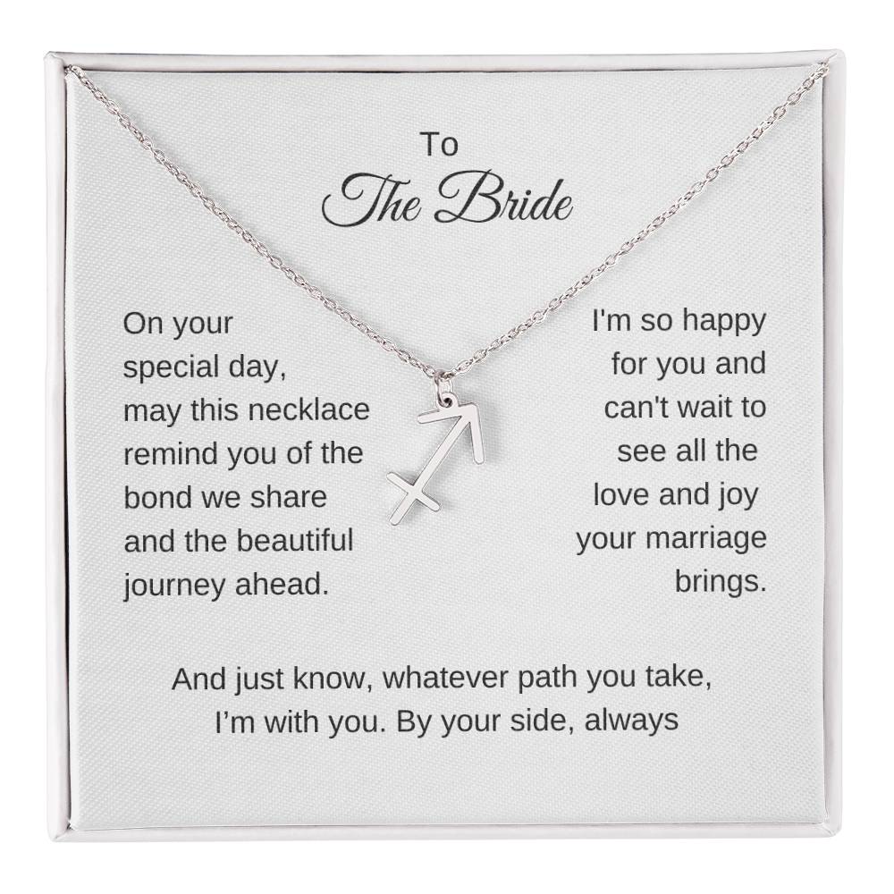 Gift for Best Friend Wedding, Zodiac Sign Necklace, Gift on Wedding for Friend