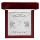To My Beautiful Bonus Daughter Gift, Delicate Zodiac Necklace Gold or Stainless Steel, Gift for Step Daughter