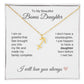 To My Beautiful Bonus Daughter Gift, Delicate Zodiac Necklace Gold or Stainless Steel, Gift for Step Daughter